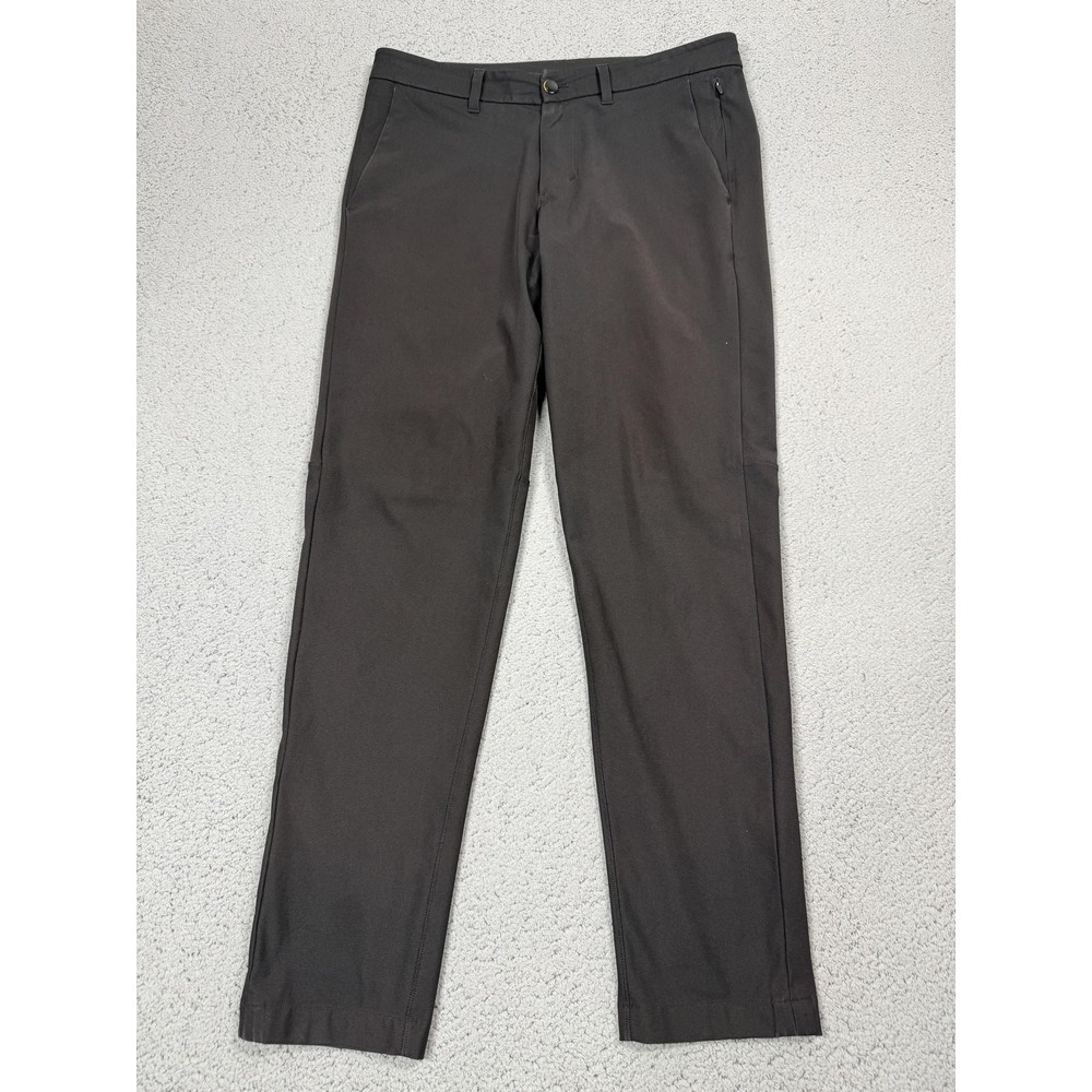 Lululemon Commission‎ Pants Mens 31x29 Black Chino Microfiber Stretch Slim